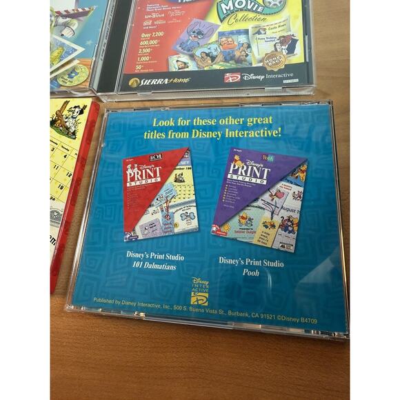 1990s Disney Print Studio Lot Of 7 CD-ROM Software Programs Hercules TLM Mickey - Picture 4 of 16